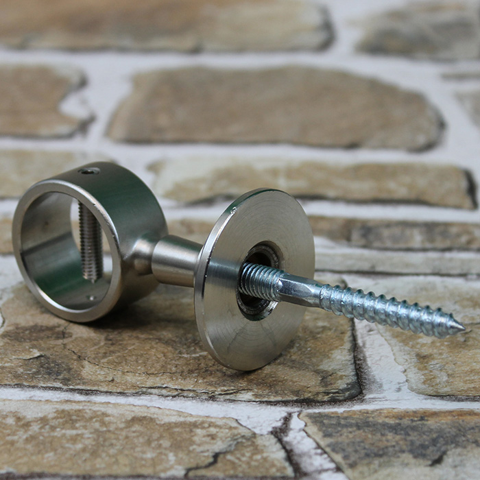 Seilträger für 40mm Handlaufseile, Handlauf Nickel matt